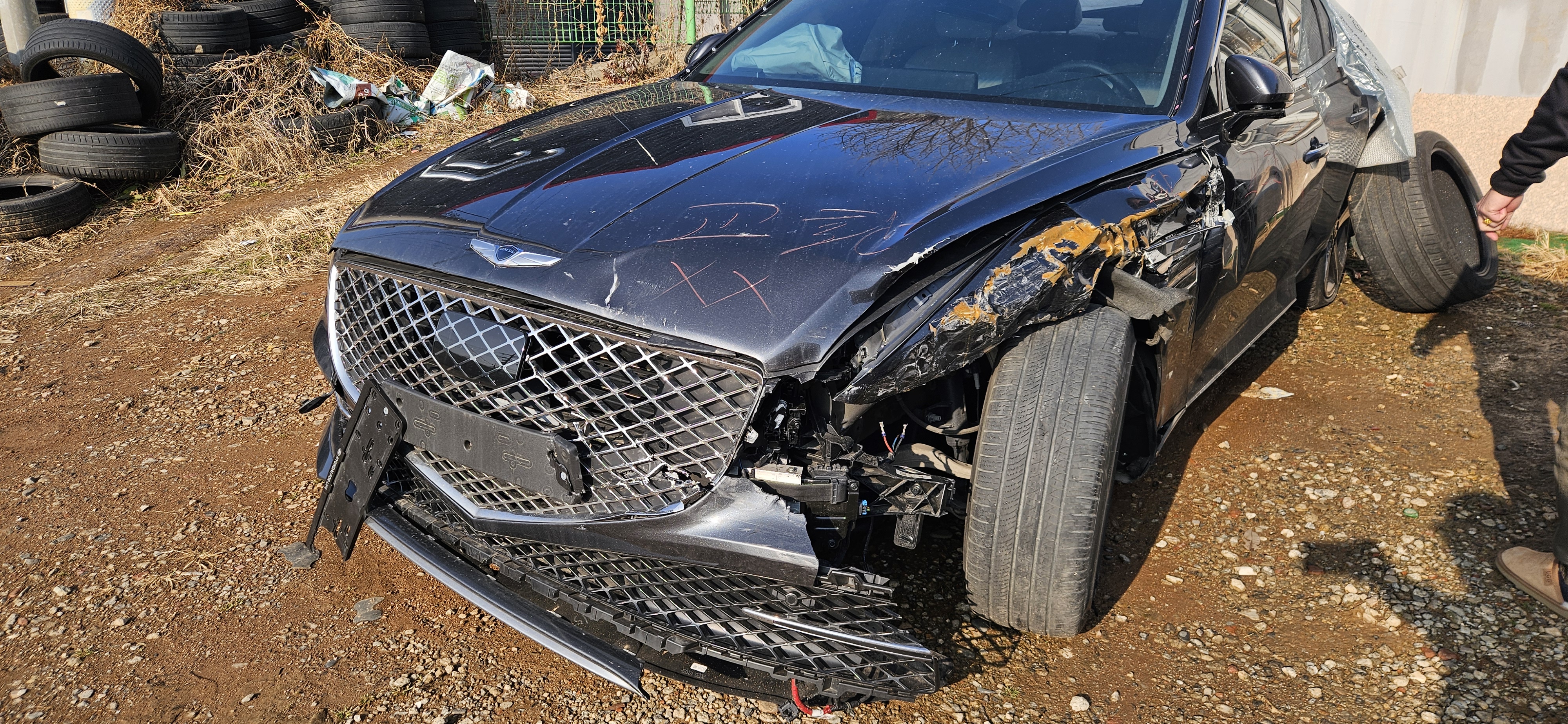 2021 Genesis G80 (RG3) 2.5 gasoline turbo 2WD (041978) pre-producted